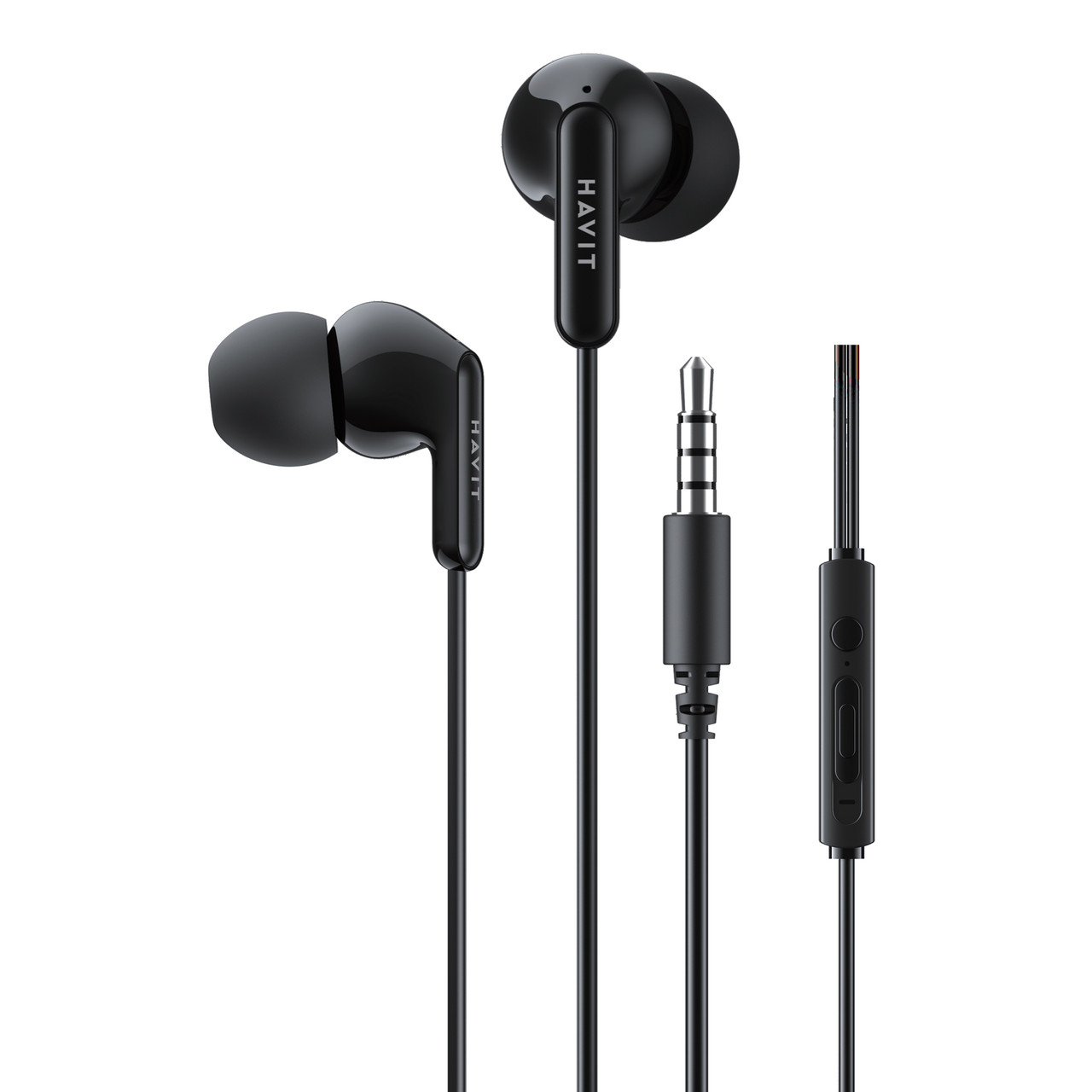 Навушники з мікрофоном HAVIT HV-E335P Black, фото 1