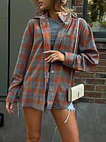 Жіноча сорочка в клітинку новинка 2024