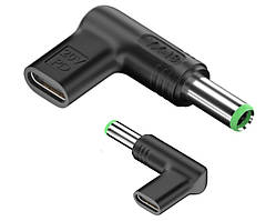 Перехідник USB Type-C на DC 6.3×3.0 + PD Triger 19.5V 100W для Asus зарядки ноутбука від повербанка