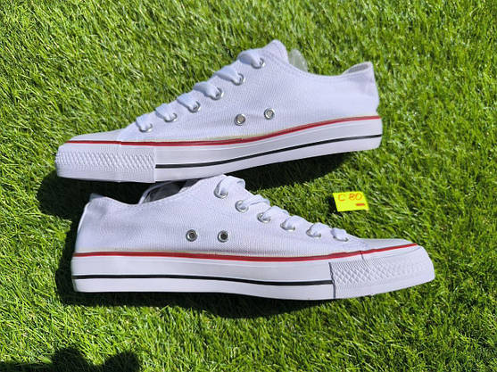 СКИДКА 43 р Білі кеди чоловічі конверси converse літні тканинні текстильні, фото 4