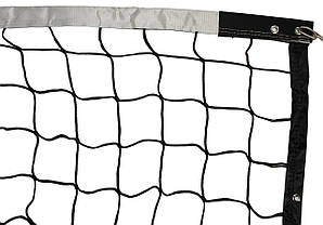 Сітка волейбольна з тросом Y0819 (капрон/поліпропілен 3 мм, р-р 9,5*1м, комірка р-р 10*10см, чохол)