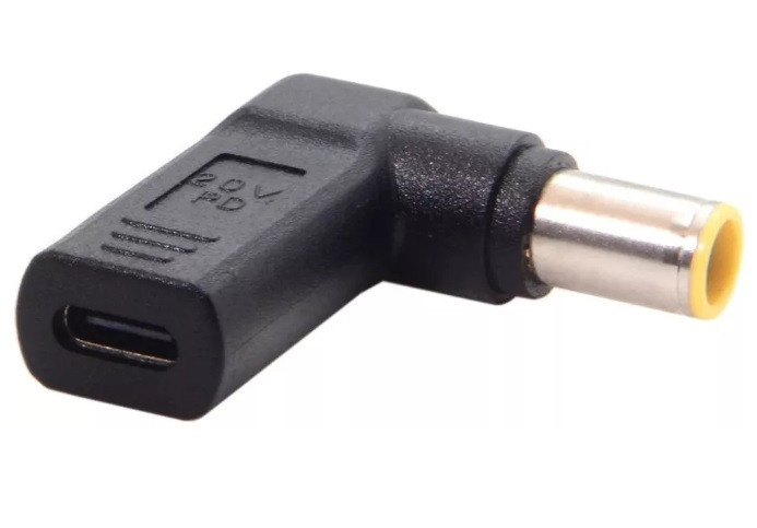 Перехідник USB Type-C на DC 7.9×5.5*0.6 + PD Triger 19.5V 100W для Lenovo зарядки ноутбука від повербанка, фото 1