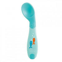 Оригінал! Набір дитячого посуду Chicco Ложка First Spoon 8 м+ (блакитна) (16100.20) - Вища Якість!