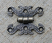 Петля фігурна. Колір "стара латунь" 40х32мм, фото 5