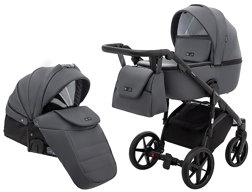Коляска 2 в 1 Adamex Nola Eco SA-5 графіт