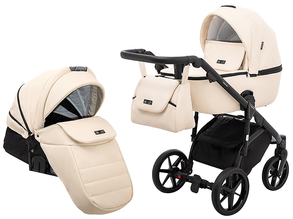 Коляска 2 в 1 Adamex Nola Eco SA-8 бежевий