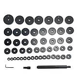 Набір інструментів для монтажу підшипників та сайлентблоків REWOLT T2037 Зйомники сайлентблоків та підшипників, фото 4