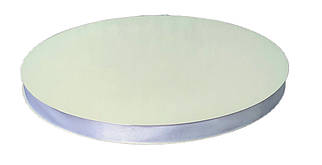 Підкладка біла 40 см h 2 см кругла з репсовою стрічкою