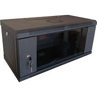 Оригінал! Шафа настінна Hypernet 4U 19" 600x450 (WMNC-4U-FLAT-BLACK) - Вища Якість!