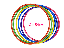 Обруч дитячий для гімнастики, діаметр 54 см, Україна