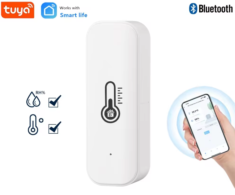 Розумний датчик температури та вологості Bluetooth Tuya Smart Life гігрометр термометр