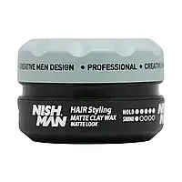 Матова глина для укладання волосся Nishman Matte Clay М10, 150 мл (10704108)