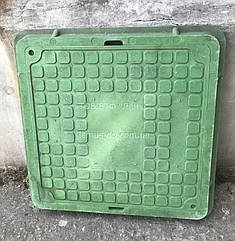 Люк 710х710 квадратний зелений полімерпіщаний А15