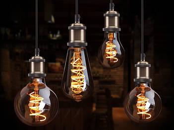 Лампи філаментні та дизайнерські