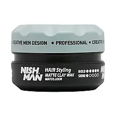 Матова глина для укладання волосся Nishman Matte Clay М10, 150 мл (10704108)