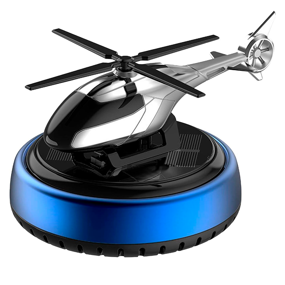 Автомобільний ароматизатор на сонячній батареї Вертоліт із обертовими лопатями, свіжість, фото 1