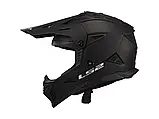 Мотошолом LS2 MX708 Fast II Solid Matt Black, фото 3
