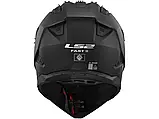 Мотошолом LS2 MX708 Fast II Solid Matt Black, фото 4
