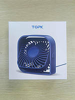 Портативний міні-вентилятор Topk K50 USB charging 360° rotating White, фото 10