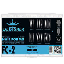 Набір верхніх форм + силіконові молди (різних розмірів та форм) 144 + 36 шт/уп (180 шт) Дизайнер, FC-2