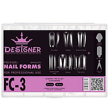 Набір верхніх форм + силіконові трафарети (різних розмірів та форм) 144 + 36 шт/уп (180 шт) Дизайнер, FC-3