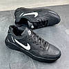 Чоловічі шкіряні кросівки (натуральна шкіра) чорні демісезонні для чоловіків на весну осінь, розміри 40-45, фото 5