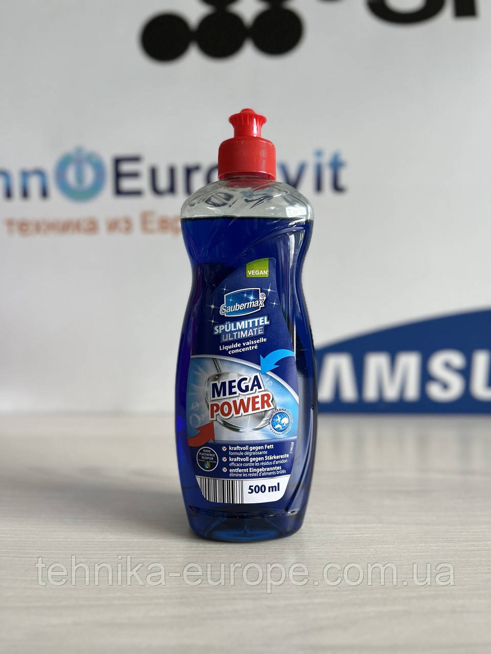 Засіб для миття посуду mega power 500 мл Saubermax Z18/3