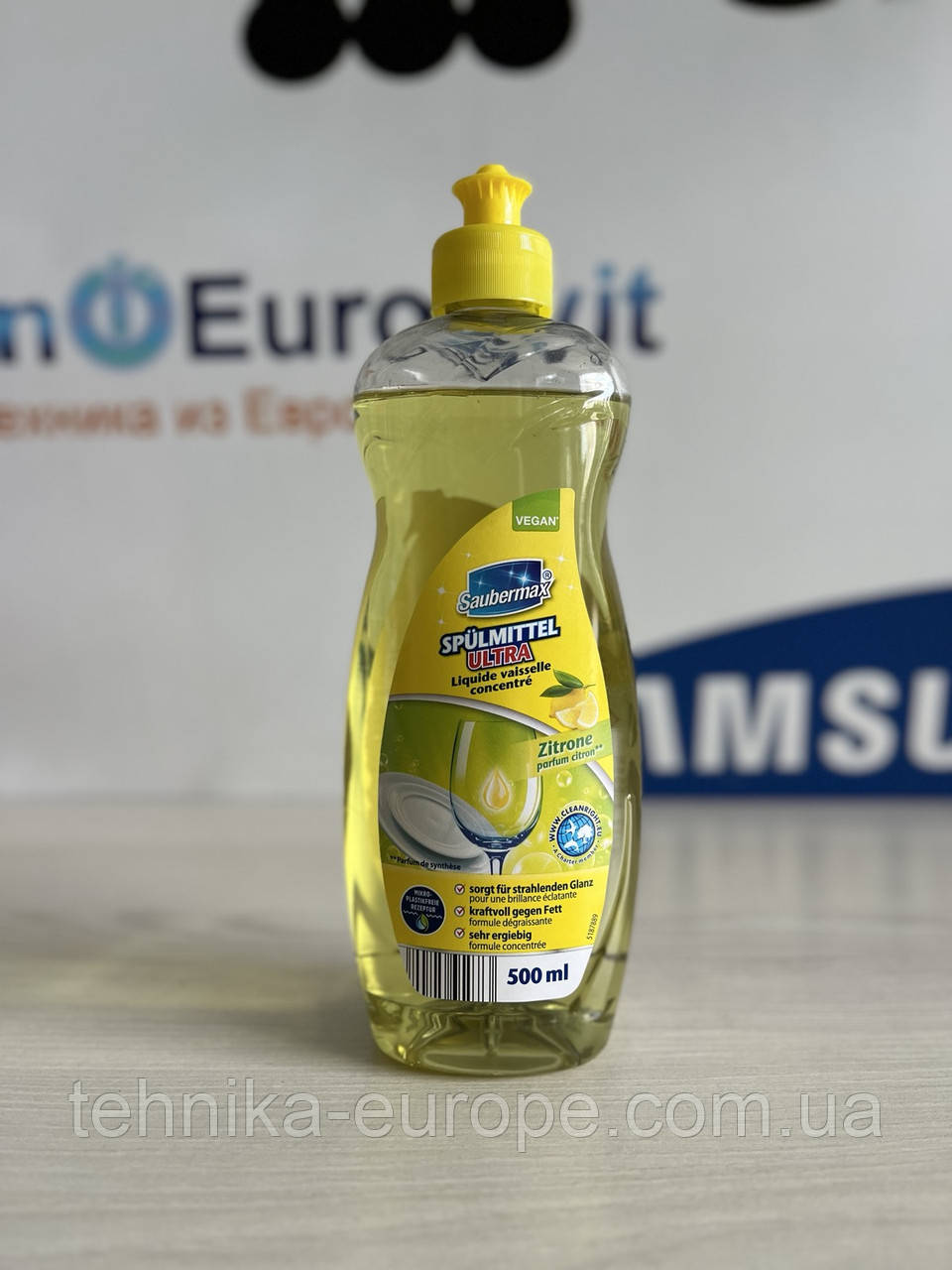 Засіб для миття посуду lemon 500 мл Saubermax Z18/2