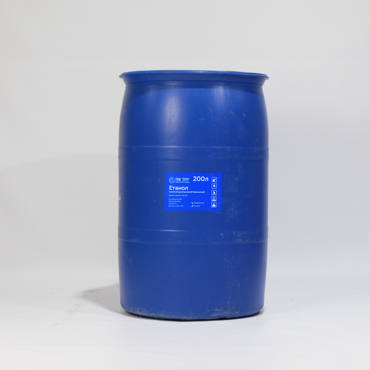 Етанол денатурований технічний безакцизний (бочка 200л)
