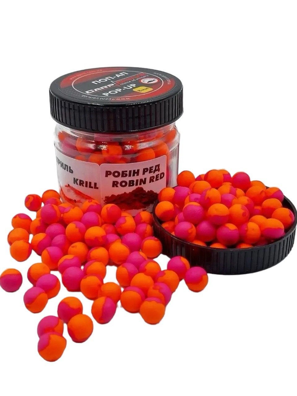 Бойл плаваючий, поп ап для риболовлі, поп ап Криль Робін Ред (Krill-Robin Red) 8мм Carp Dream