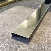 Серебро глянец 30 мм 2,7 м, П образный стыковочный профиль