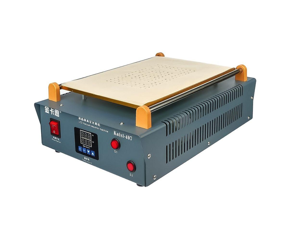 Вакуумний сепаратор 14" для дисплеїв (29,5х19 см) Kaisi 407 для поділу модуля, з компресором