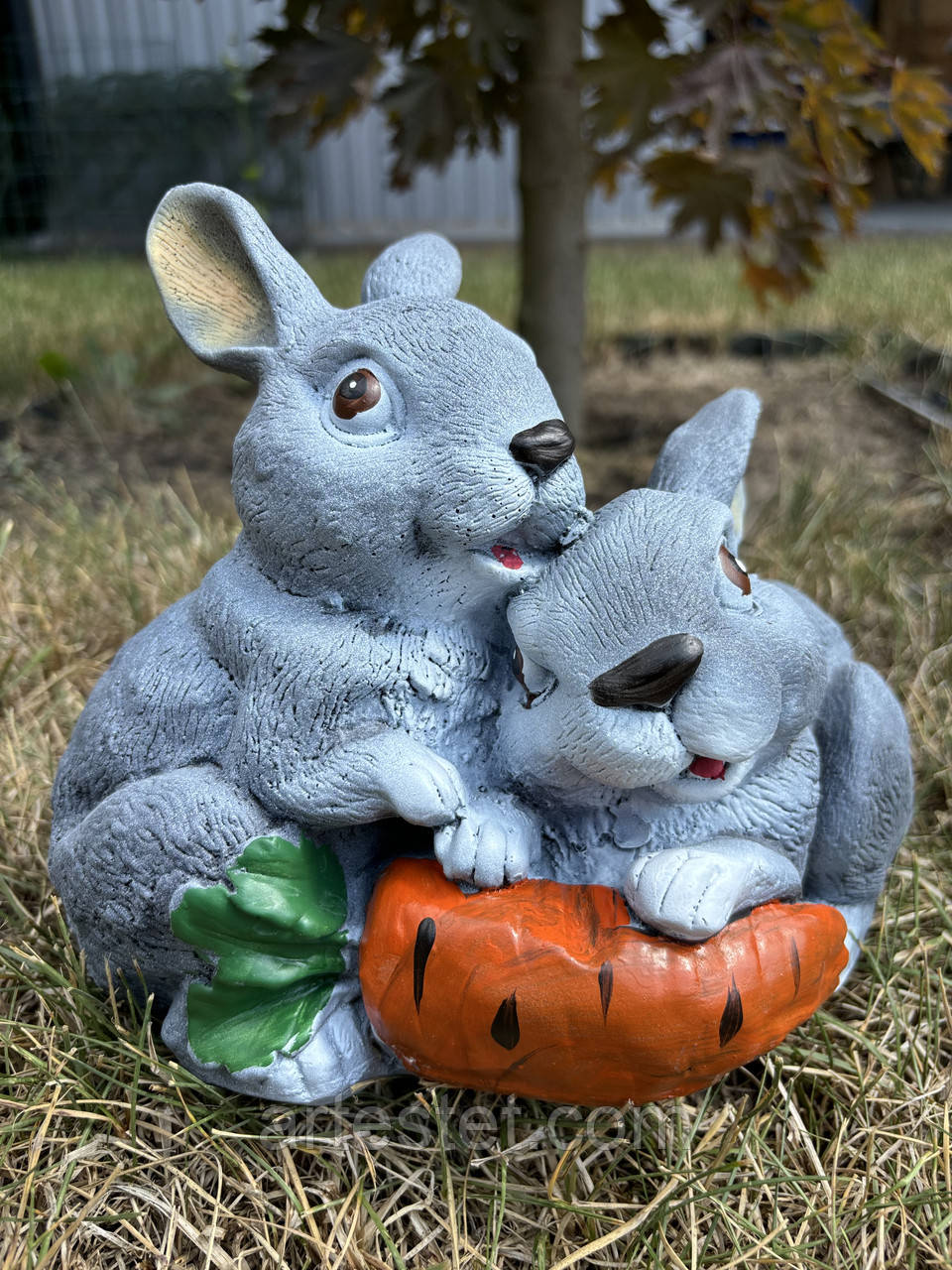 Зайчики для декору саду будинку тераси подарунок, фото 1
