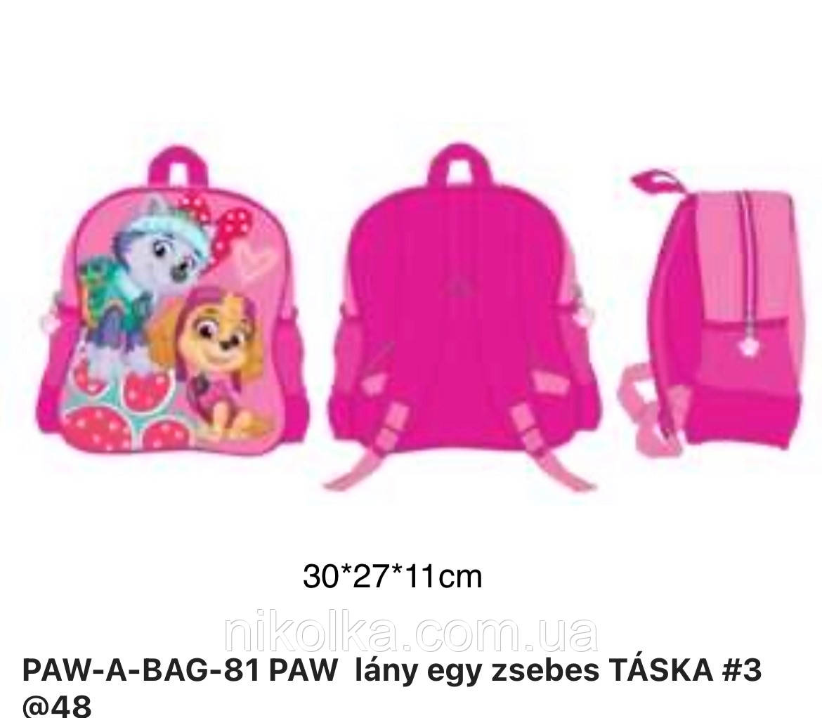 Рюкзак для дівчаток оптом, Disney, 30*27*11 рр., арт. PAW-A-BAG-81, фото 1