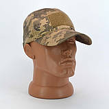 Бейсболка літня тактична піксель бавовна з регулюванням розміру, фото 3