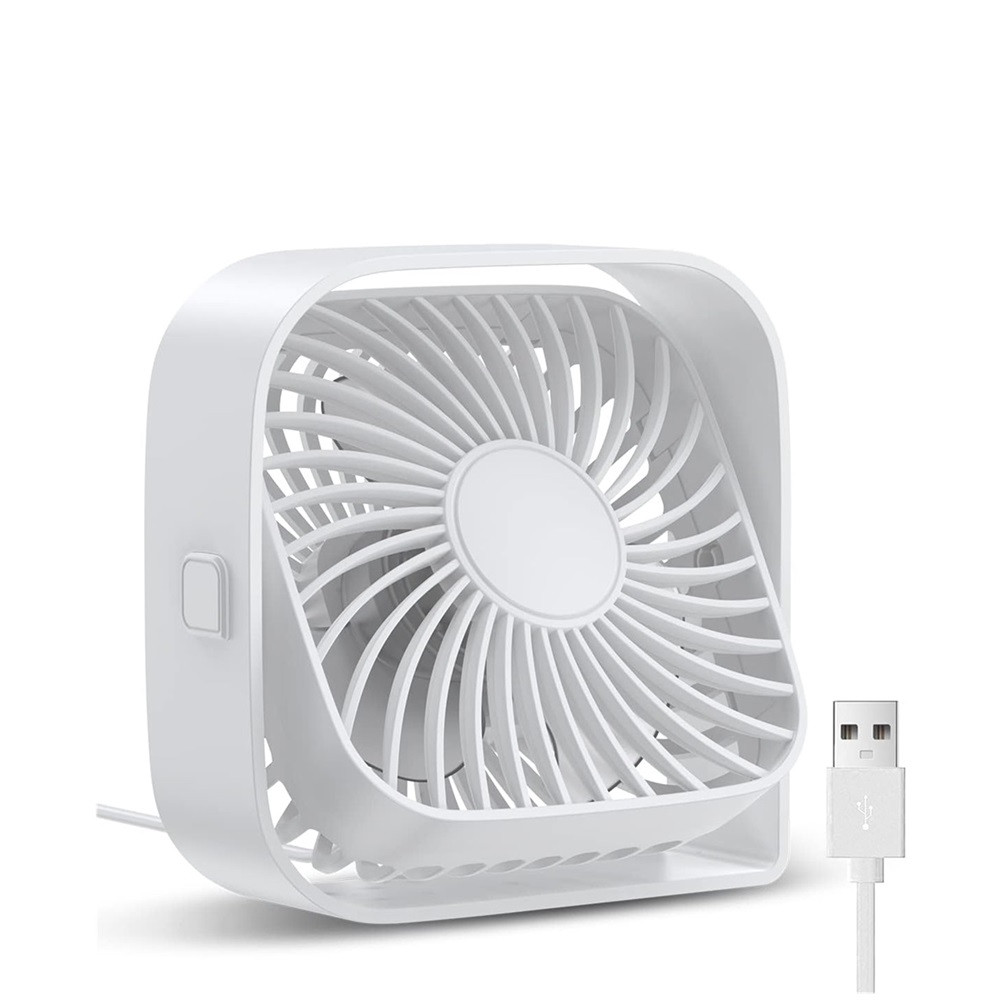 Портативний міні-вентилятор Topk K50 USB charging 360° rotating White
