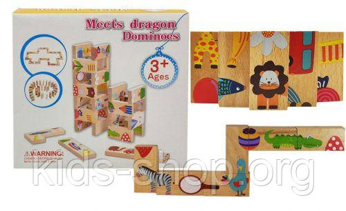 Дерев'яне доміно "Meets dragon Dominos" 28 елементів, фото 1