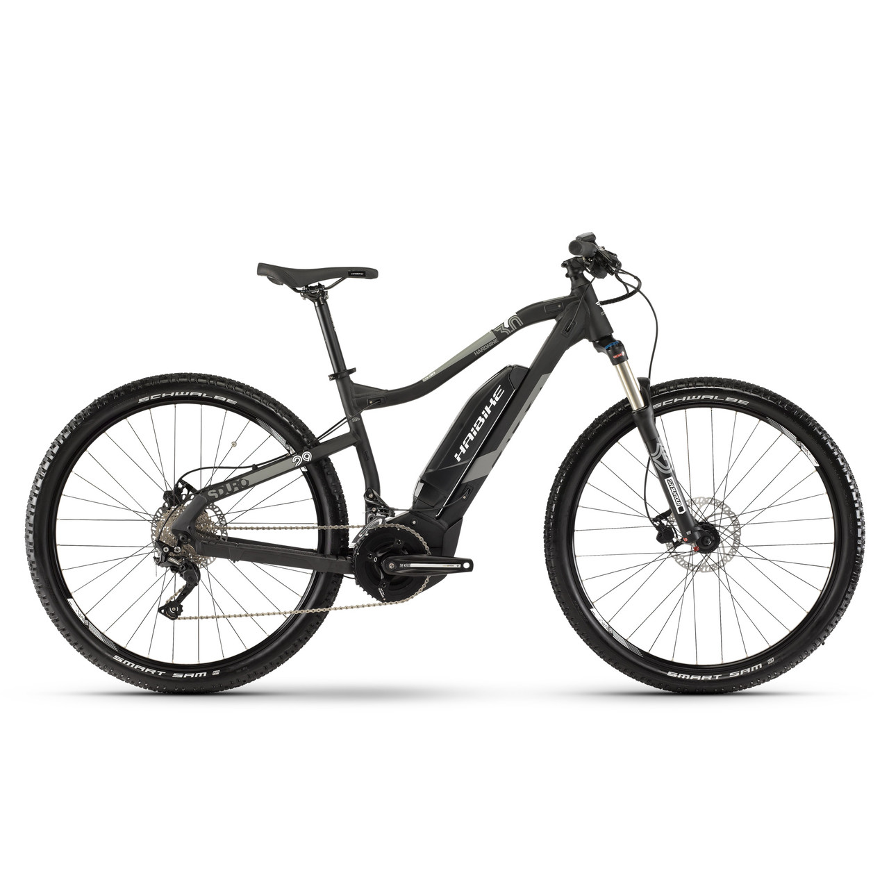 Електровелосипед Haibike SDURO HardNine 3.0 500 Wh 29", рама M, чорно-сіро-білий матовий, 2019