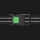 Шлея М 50-80 см анатомічна H-подібна WAUDOG Re-cotton з QR паспортом сіра для собак, фото 2