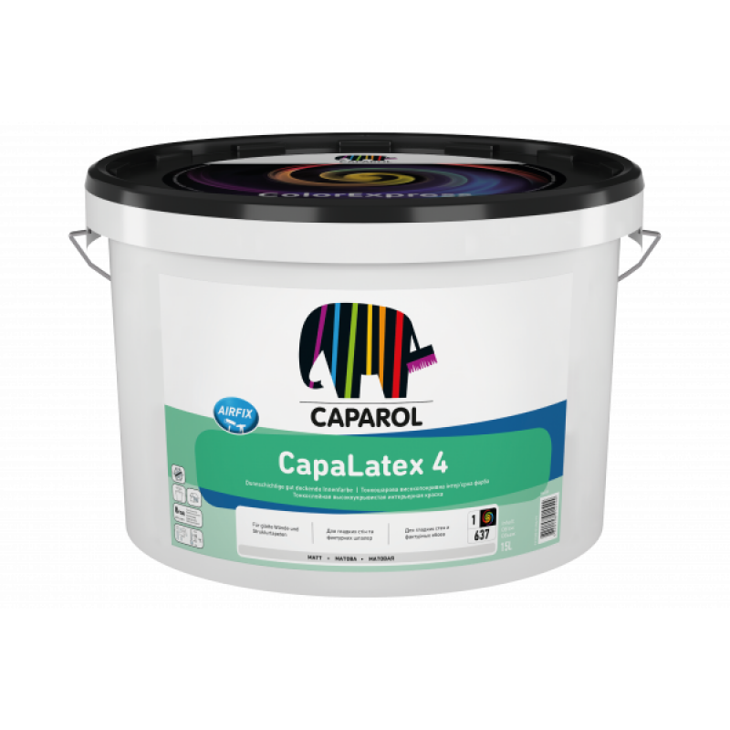 Фарба інтер'єрна латексна матова Caparol CapaLatex 4 База 1, 10 л.