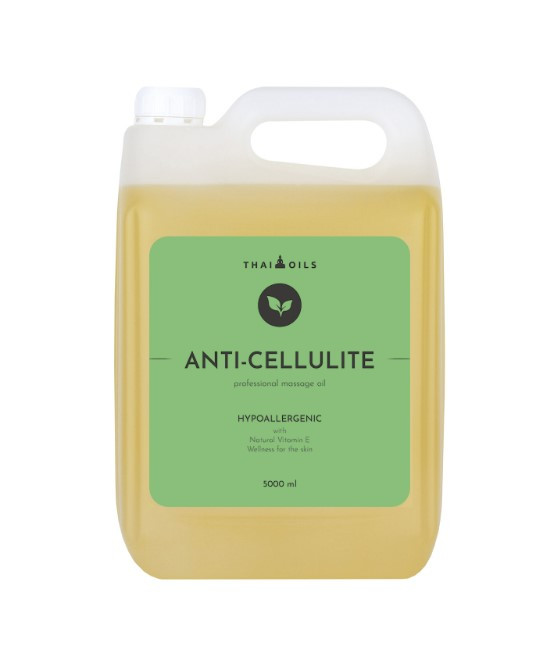 Масажна олія для тіла антицелюлітна Thai Oils Anti-cellulite 5000 ml Олія для масажу професійна Антицелюлітний
