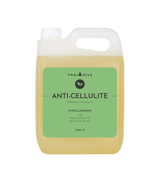 Олія для масажу антицелюлітна професійна Thai Oils Anti-cellulite 3000 ml Масажна олія для тіла Антицелюлітний