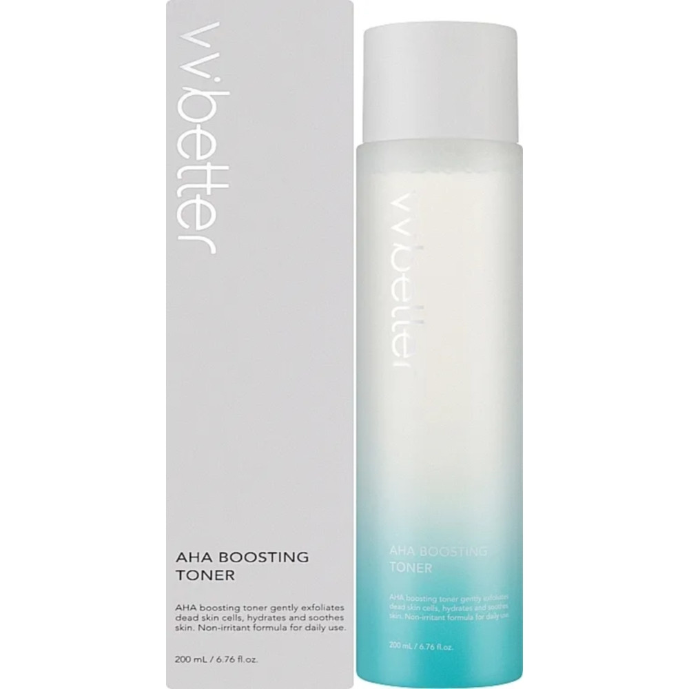 Відлущуючий тонер з АНА-кислотами VVbetter AHA Boosting Toner 200ml, фото 1