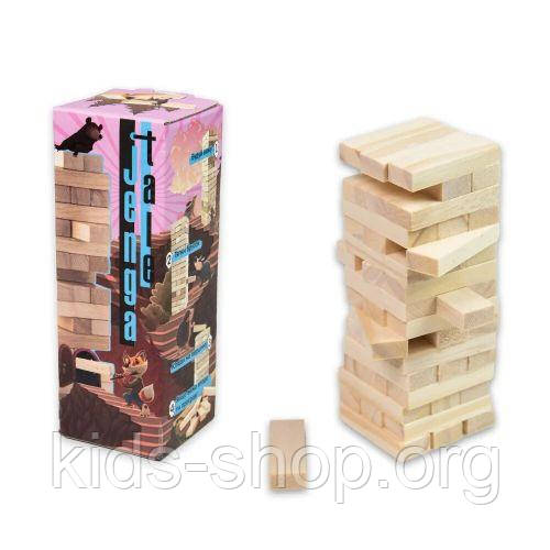 Настільна гра "Jenga Tale" 48 брусків, міні (укр), фото 1