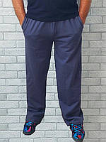 Мужские спортивные штаны оптом с начесом большого размера супер батал темно-серые (норма, батал) р.52 56 60 64