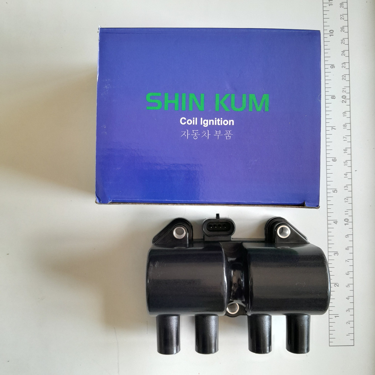 96350585 Котушка запалювання Ланос/ Леганза/ Нубіра (SHIN KUM) Корея 4 конт, фото 1
