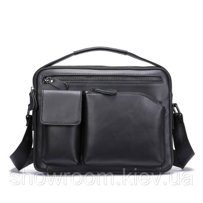 Чоловіча горизонтальна шкіряна сумка Leather Collection (5045)
