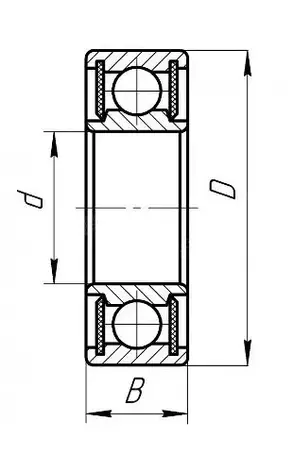 Підшипник 80224 (6224-2Z) BEL розміри 120*215*40, фото 2