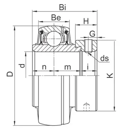 Підшипник YEL 208-2F (HC208) SKF, фото 2