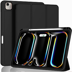 Чохол-книжка CDK для Apple iPad Pro 12.9" 3gen 2018  Екошкіра силікон Smart Case Слот Стилус (017899) (black)